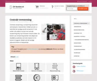 CV-Kosten.nl(Centrale verwarming info) Screenshot