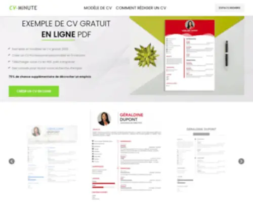 CV-Minute.fr(CV Minute) Screenshot