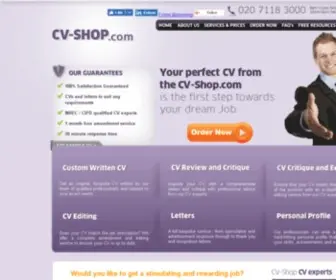 CV-Shop.com(CV Writing Services) Screenshot