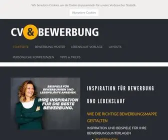 CV-UND-Bewerbung.de(Bewerbungsvorlagen kostenlos) Screenshot