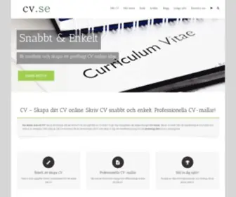 CV.se(Skapa ditt CV online) Screenshot