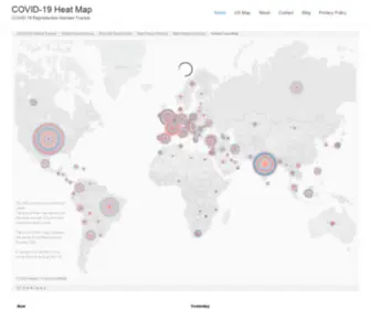 CV19.one(Covid 19 Reproduction Number Tracker & Map) Screenshot