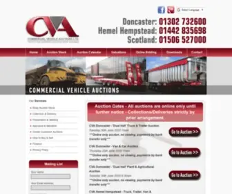 Cva-Auctions.co.uk(Commercial Vehicle Auctions Ltd) Screenshot