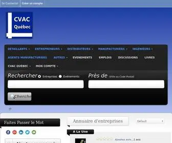 Cvac-Quebec.net(CVAC Quebec) Screenshot