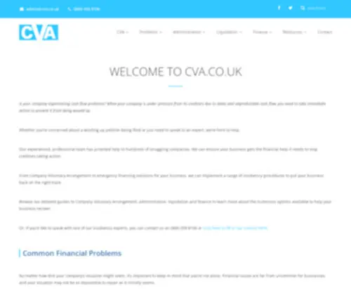 Cva.co.uk(Company Voluntary Arrangement Explained) Screenshot