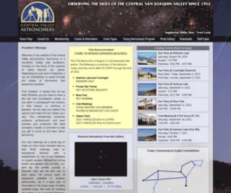 Cvafresno.org(Central Valley Astronomers) Screenshot