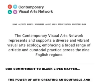 Cvan.art(The Contemporary Visual Arts Network’s ultimate goal) Screenshot