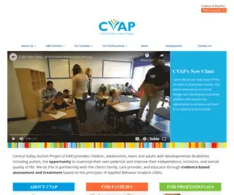 Cvap.org(Central Valley Autism Project) Screenshot