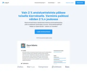 Cvapp.fi(Luo oma voittoisa ansioluettelosi) Screenshot