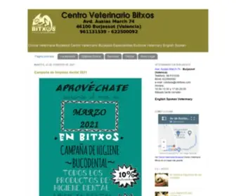 CvbitXos.com(Clinica Veterinaria BurjassotCentro Veterinario Bitxos) Screenshot