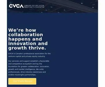 Cvca.ca(Canadian Venture Capital & Private Equity Association) Screenshot