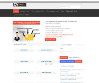 Cvcarte.com(Cv Carte : Créez votre carte de visite virtuelle) Screenshot