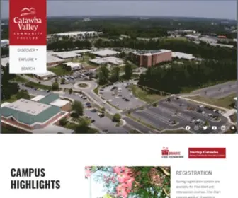 CVCC.edu(Catawba Valley Community College) Screenshot