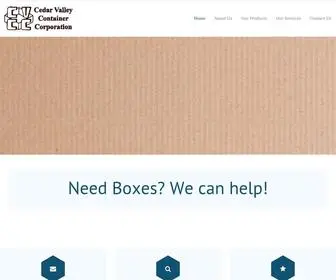 CVccorp.net(Corrugated Packaging) Screenshot