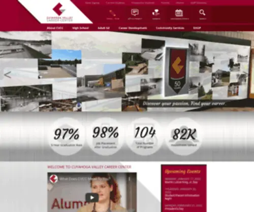 CVCcworks.com(Cuyahoga Valley Career Center) Screenshot