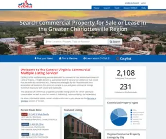 CVCMLS.com(Virginia Commercial Real Estate) Screenshot