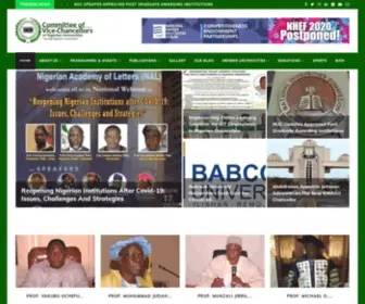 CVcnigeria.org(Committee of Vice Chancellors of Nigerian Universities) Screenshot