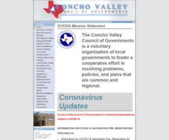 Cvcog.org(Concho Valley Council of Governments) Screenshot