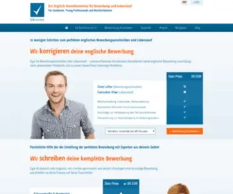Cvcorrect.de(Englisch-Korrektur von Bewerbung, Lebenslauf und Bewerbungsanschreiben) Screenshot