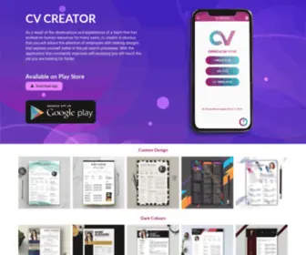 CVcreator.net(Cv Creator) Screenshot