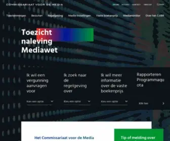 CVDM.nl(Toezicht naleving Mediawet) Screenshot