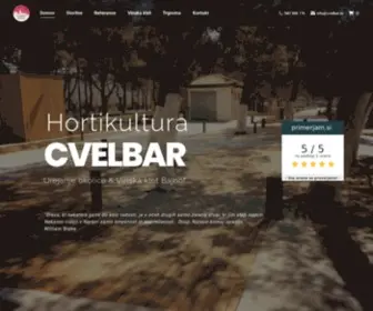 Cvelbar.si(Hortikultura Cvelbar) Screenshot