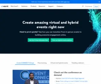 Cvent.net(Event Management Software & Hospitality Solutions) Screenshot