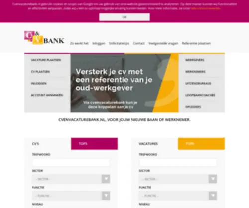 Cvenvacaturebank.com(CV en Vacaturebank) Screenshot