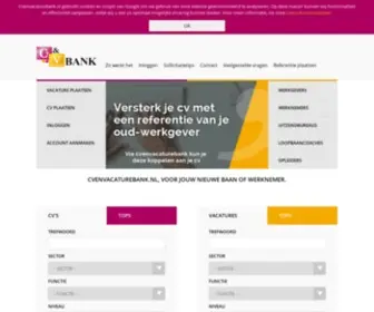 Cvenvacaturebank.nl(De grootste openbare cv databank van Nederland) Screenshot