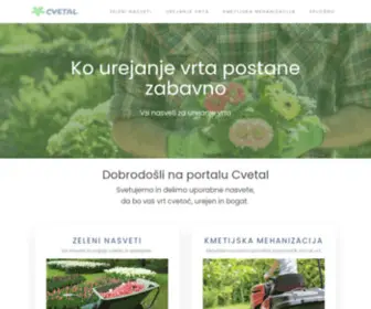 Cvetal.si(Domov) Screenshot