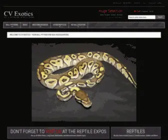 Cvexotics.com(CV Exotics) Screenshot