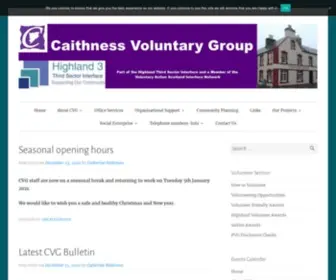 CVG.org.uk(Caithness Voluntary Group) Screenshot