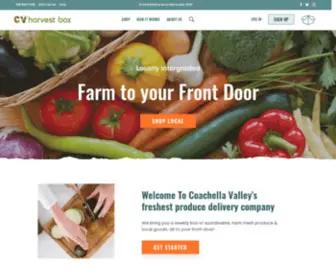 Cvharvestbox.com(Coachella Valley Organically) Screenshot