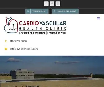 Cvhealthclinic.com(Cardiovascular Hospital in Oklahoma City) Screenshot