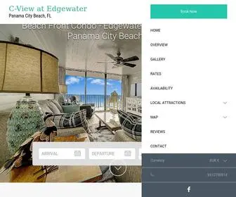 Cviewpcb.com(Beach Front Condo Rental at Edgewater Beach and Golf Resort in Panama City Beach FL) Screenshot