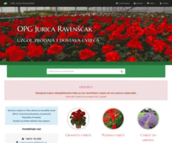 Cvijeceravenscak.com(Uzgoj, prodaja i dostava cvijeća) Screenshot