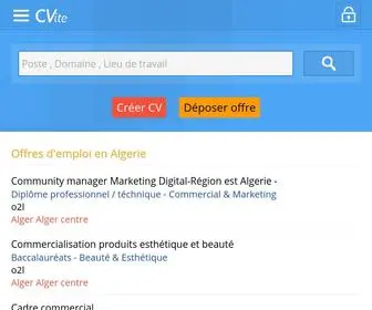 Cvite.com(Offres d'emploi en Algerie) Screenshot