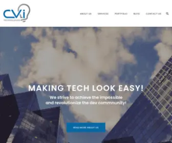 Cvitechnologies.com(Dallas Premier Web and Software Development) Screenshot