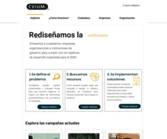 Cvium.com(Responsabilidad Social Ciudad de México) Screenshot