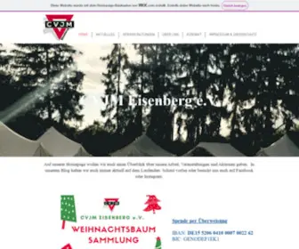 CVJM-Eisenberg.de(CVJM & Evangelische Jugend Eisenberg) Screenshot