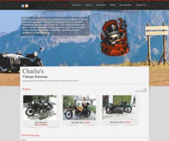 Cvkustoms.com(Charlie's Vintage Kustoms) Screenshot
