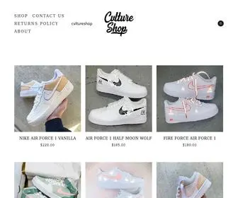 CVltureshop.com(Custom Sneakers) Screenshot