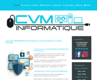 CVM-Informatique.com(CVM INFORMATIQUE à ROYAN) Screenshot