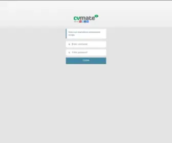 Cvmate.uk(Recruiter Login) Screenshot