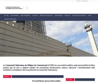CVMC.es(Corporació Valenciana de Mitjans de Comunicació) Screenshot