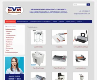 CVmdistribuciones.com(Productos nuevos) Screenshot