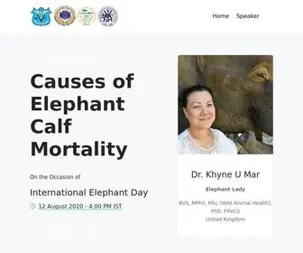 Cvmed.in(International Webinar on Causes of Elephant Calf Mortality) Screenshot