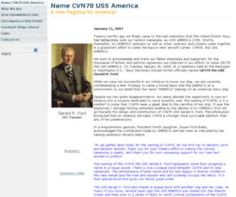 CVN78.com(Name CVN78 USS America) Screenshot