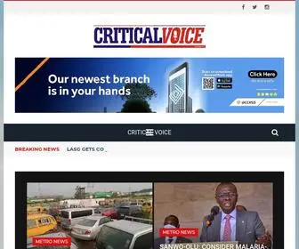 Cvnewsng.com(Critical Voice) Screenshot