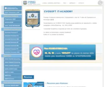 Cvosoft.com(Excelencia AcadÃ©mica en tecnologÃ­a SAP®) Screenshot
